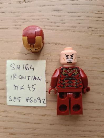 lego sh0164 iron man mark 45, set 76092