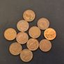 1/2 New Penny Coins Job Lot x11 Great Britain UK Circulated Queen Elizabeth Image 2