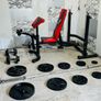 Usf Olympic Weight Becnch Weight Barbell Dumbbells Image 7