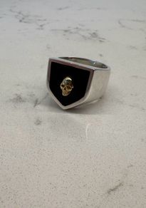 Great Frog London Skull Shield Ring
