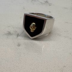 Great Frog London Skull Shield Ring