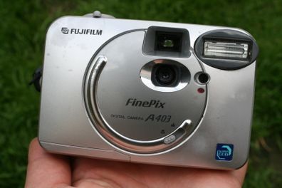 Fujifilm FinePix A403 2.1MP Compact Digital Camera Silver Photography Snaps Pix