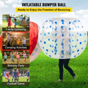 Inflatable Bumper Bubble Balls 1,5M OR 1.2 Body bumper  Ball Bumper PVC Blue Clear