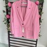 blazer Bnwt Bershka size large pink single breasted jacket Image 6