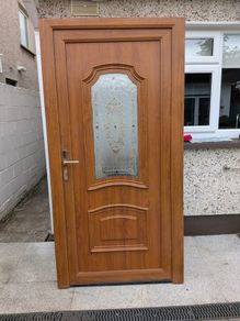 Brown PVC Door and Frame