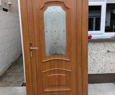 Brown PVC Door and Frame