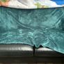 free 2 seater black leather sofa Image 2