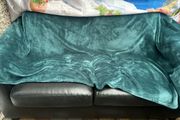 free 2 seater black leather sofa