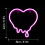 NEW SALE | Heart Neon Signs, Pink Heart Neon Lamp Pink LED Neon Lights Night Light for Bedroom USB/Battery Operated Heart Night Lights for Wall Home Kids' Room Birthday Party Bar Decor Best Gifts Image 5