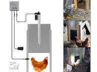 main image for ad BRAND NEW EU Stock 110V-220V Automatic Chicken Coop Door Opener Kit with Infrared Sensor,Rainproof Outdoor Timer Controller Actuator Motor