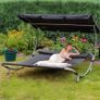 Premium Double Sun Lounger with Canopy Ideal for Two-Person Outdoor Relaxation:AVAILABLE FOR COLLECTION Image 4
