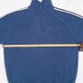 Crane Sports Blue Quarter Zip Ribbed Pullover Golf Sweater Racing Stripes Size L Image 10