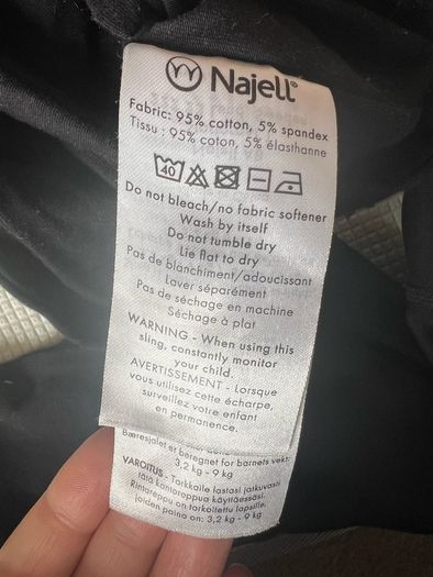 Wearable like a blouse Najell Baby wrap/sling/carrier