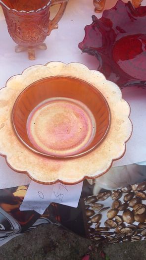 A Selection Of Vintage Carnival Glass
