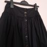 Reiss Black Button Front Gathered High Waisted Flared Mini Skirt 6UK/34EU Image 8