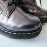 Dr martens 1460 8 hole chrome metallic lace up ankle patent boots UK5 EU38 US7 Image 9