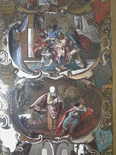 Vintage John Speed 1610 Copper  Map of Essex andJoannes Jansson Map Of The British Isles 1646