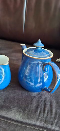 Denby Teapot & Jug Imperial Blue