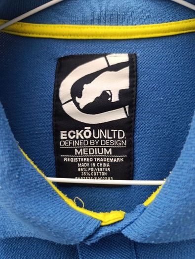 Vintage Y2K Ecko Unltd Long Sleeve Polo Shirt Mens Medium M