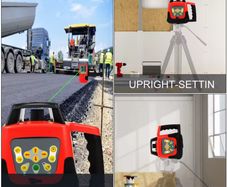 LaserLevelSelf-Leveling,360Rotary500m,VerticalHorizontalScanningMeasurementTools,Red laser kit