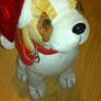 Dog teddy with Santa hat Image 2