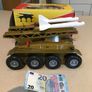 Vintage Tin Toy Joustra Friction Power Rocket Launcher Tank Image 5