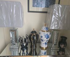 Mirrored Table Lamp