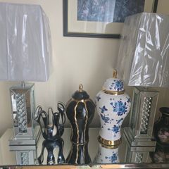 Mirrored Table Lamp