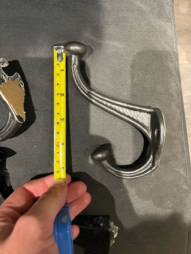 Coat hooks different sizes