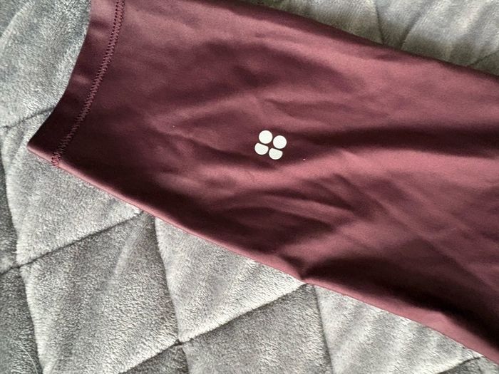 Sweaty Betty High Shine Gym Leggings, Black Cherry Purple Size S