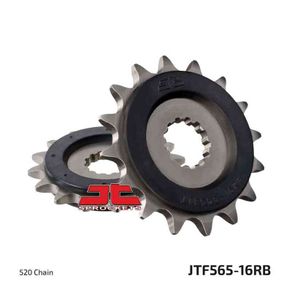 JT Front Sprocket JTF565.16RB, 16 tooth pitch 520 Rubber Damper
