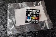 Funny enamel pin