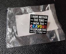 Funny enamel pin