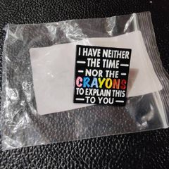Funny enamel pin