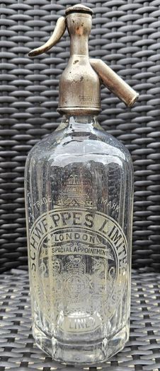 Schweppes Limited Glass Soda Siphon.