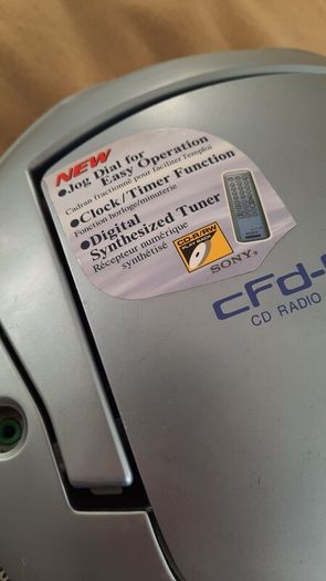 Sony CFD-E75L Boombox Radio CD Tape