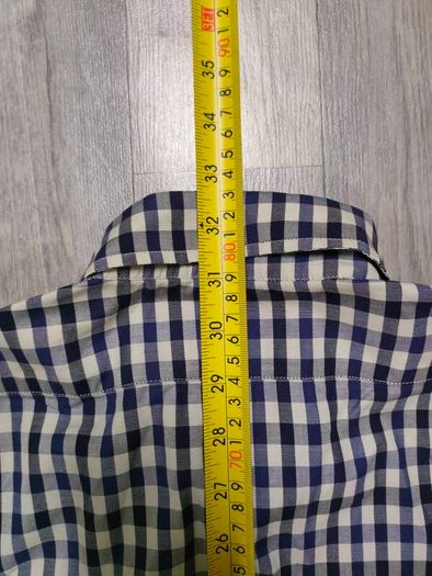 Aquascutum Button Down Nova Check Shirt Mens Large