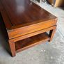 Military style Walnut Coffee Table Image 4
