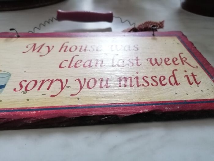 Hanging Home Decor Slate Sign Plaque
