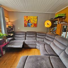 Sofa. Corner , L-Shape with recliners.