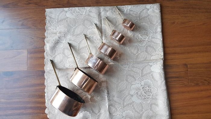 Set of Vintage Copper Pots