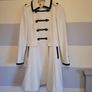 Military Style White Winter Coat Image 2