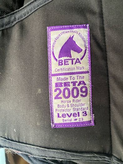 Horse riding body and shoulder protector