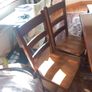 solid wood table & 4 chairs Image 8