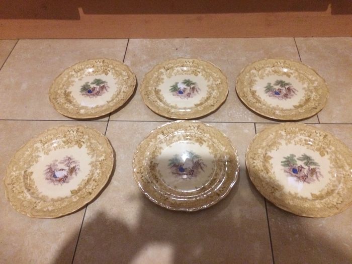 1850s mason plates set six free postage