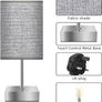 NEW SALE | Touch Control Table Lamp, 3-Way Dimmable Bedside Lamps Nightstand Lamps with Flaxen Fabric Shade for Bedroom Living Room,LED Bulb Included Image 4
