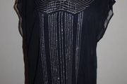 Papaya Occasionwear navy/silver top size UK18 EUR46 Postage included