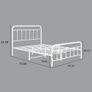 Double Bed Frame with Headboard and Footboard Storage Under Bed Image 2