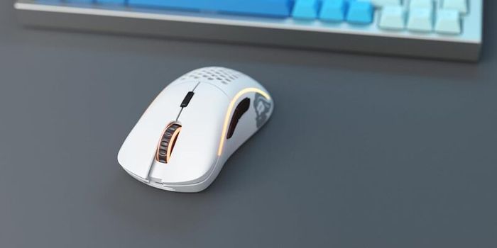 Glorious Gaming Model D Wireless Gaming Mouse - 69g Superlight, Lag Free 2.4Ghz Wireless, RGB, BAMF Sensor, Ergonomic, 6 Buttons - White | Lag free connectivity, advanced BAMF sensor, long battery life, PTFE sliders, beehive format, vivid lighting (Used)
