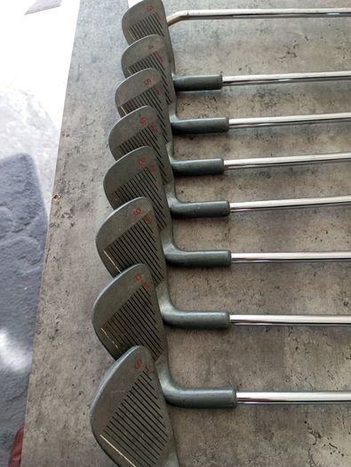 Women's L flex golf irons and putter.